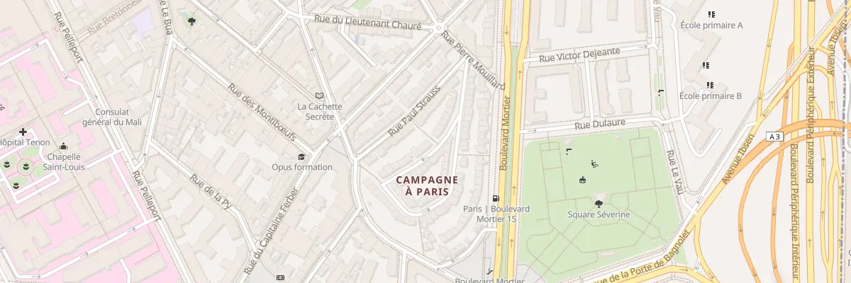 Plan du 13 Rue Jules Siegfried à Paris 20e Arrondissement