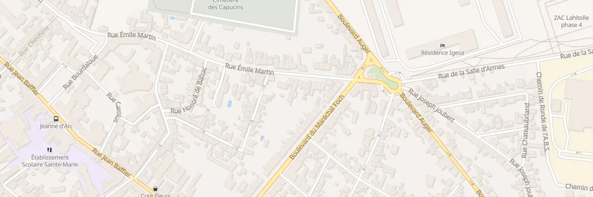 Plan du 96 Rue Emile Martin à Bourges