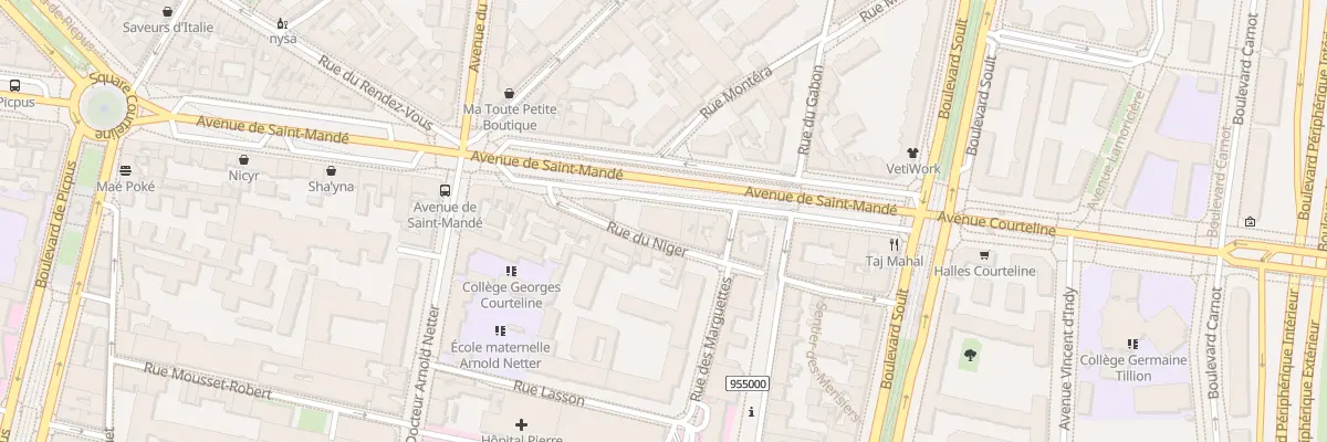 Plan du 98 Av de Saint-Mandé à Paris 12e Arrondissement