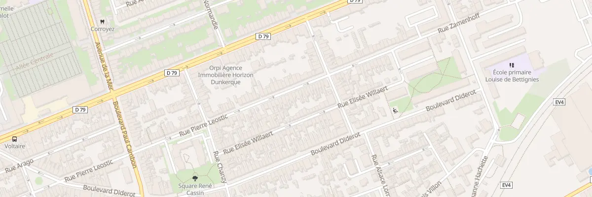 Plan du 106 Rue Pierre Léostic à Dunkerque