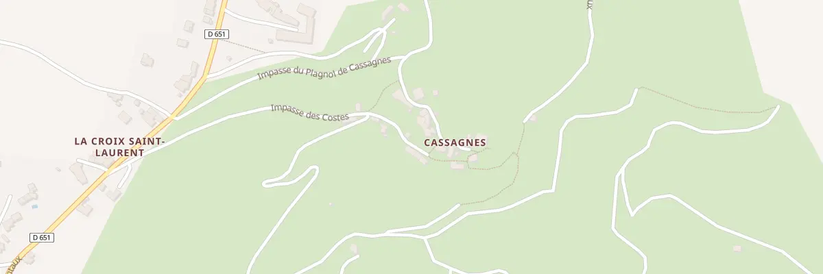 Plan du 5103 Cassagnes à Goutrens