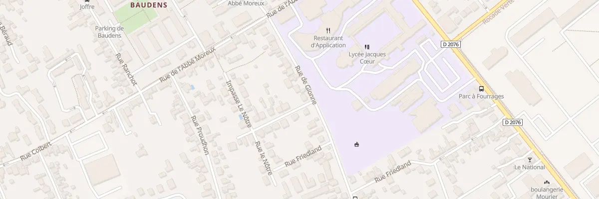 Plan du 26 Rue de Gionne à Bourges