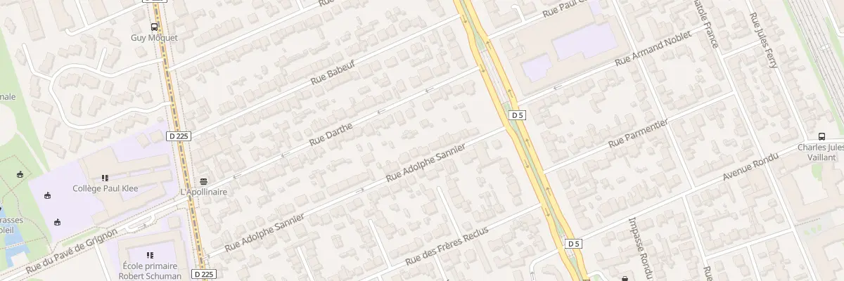 Plan du 20 Rue Adolphe Sannier à Choisy-le-Roi