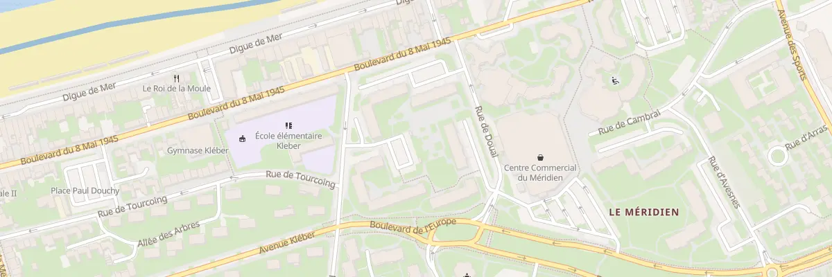 Plan du 500 Bd du Huit Mai 1945 à Dunkerque