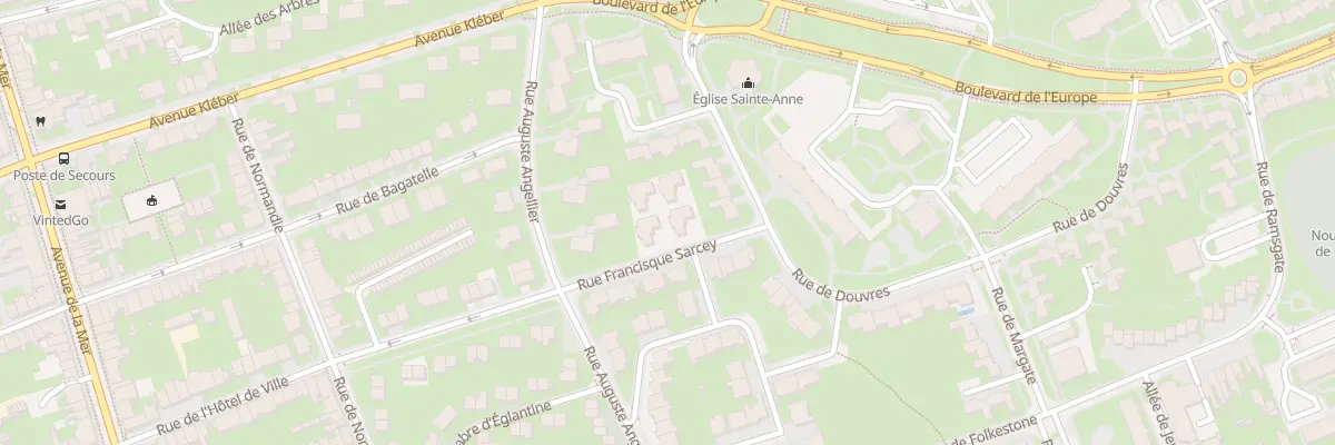 Plan du 211 Rue Francisque Sarcey à Dunkerque
