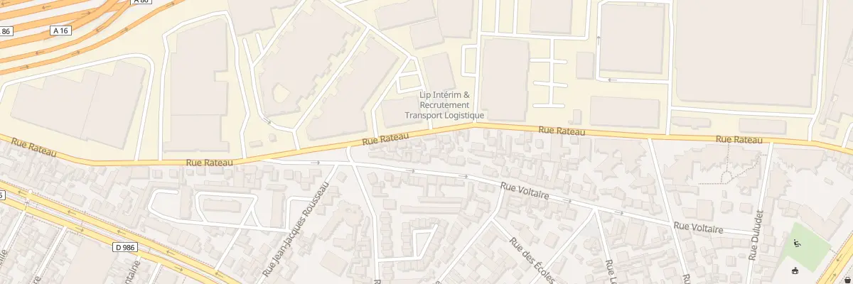 Plan du 80 Rue Rateau à La Courneuve