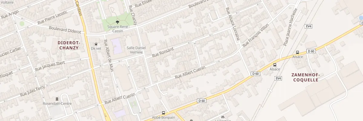 Plan du 41 Rue Albert Cuenin à Dunkerque