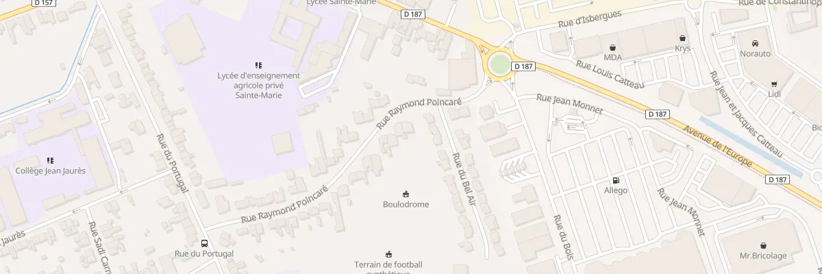 Plan du 36 Rue Raymond Poincare à Aire-sur-la-Lys