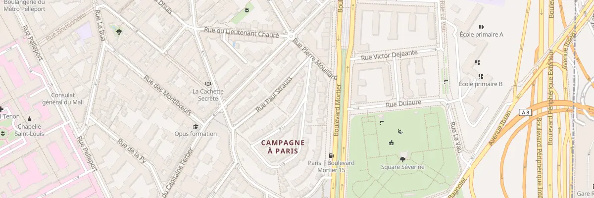 Plan du 21 Rue Jules Siegfried à Paris 20e Arrondissement