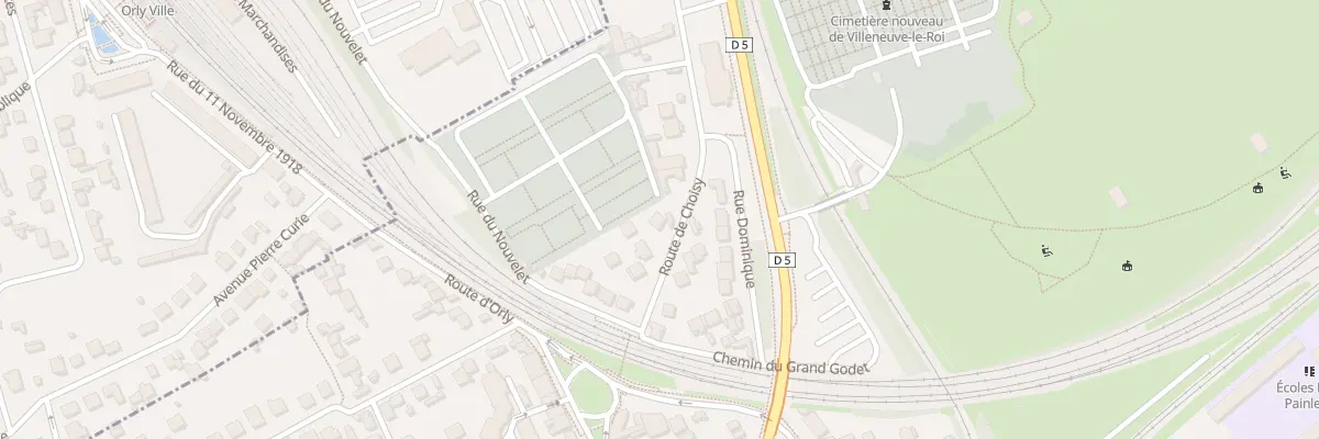 Plan du 2Q Rte de Choisy à Villeneuve-le-Roi