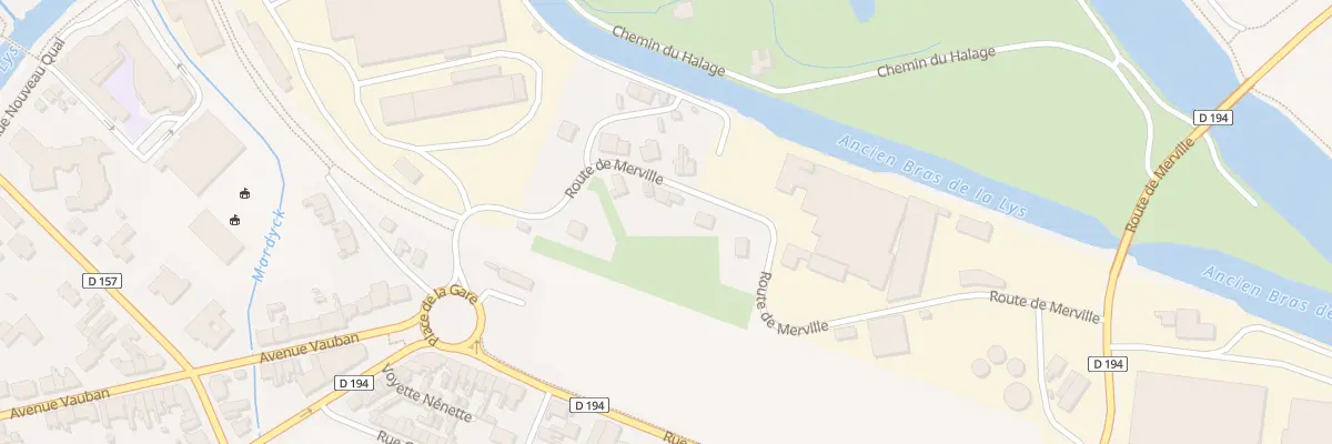 Plan du 10 Rte de Merville Gd Neufpre à Aire-sur-la-Lys