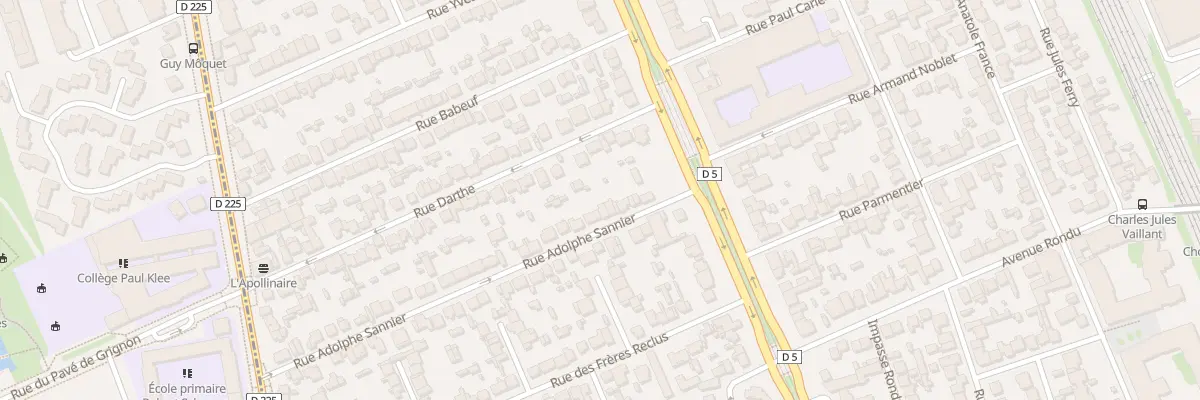 Plan du 16 Rue Adolphe Sannier à Choisy-le-Roi