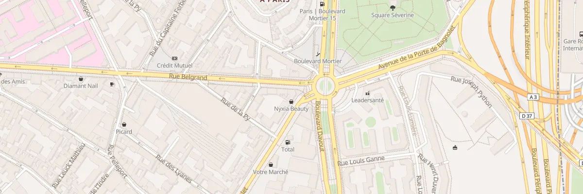 Plan du 179 Rue de Bagnolet à Paris 20e Arrondissement
