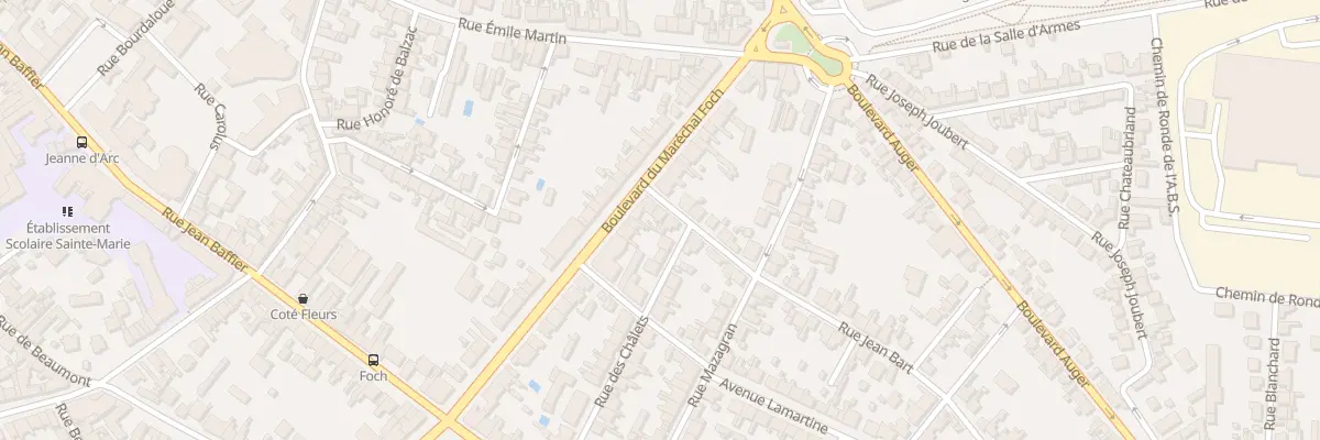Plan du 4 Rue Jean Bart à Bourges