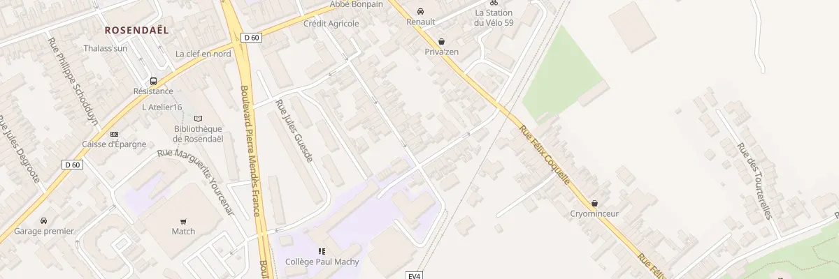 Plan du 59 Rue Jacobsoone à Dunkerque