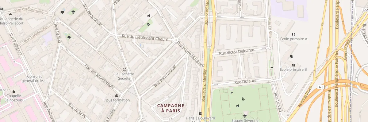 Plan du 31 Rue Jules Siegfried à Paris 20e Arrondissement