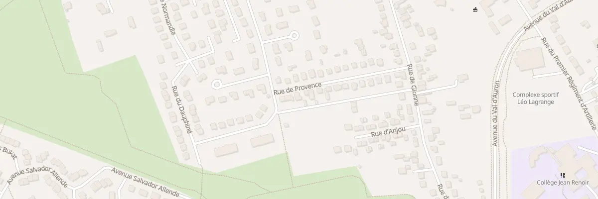 Plan du 21 Rue de Provence à Bourges