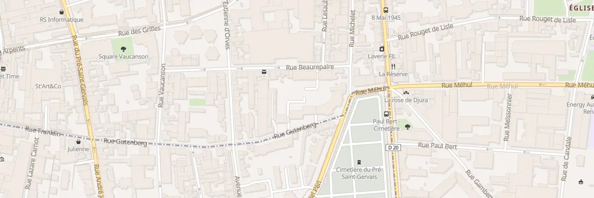 Plan du 44 Rue Beaurepaire à Pantin