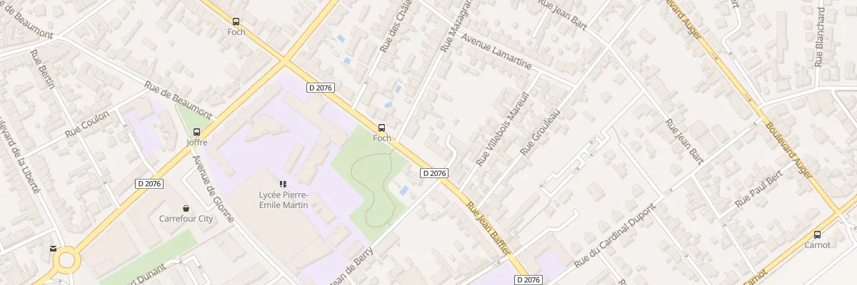 Plan du 107 Rue Jean Baffier à Bourges