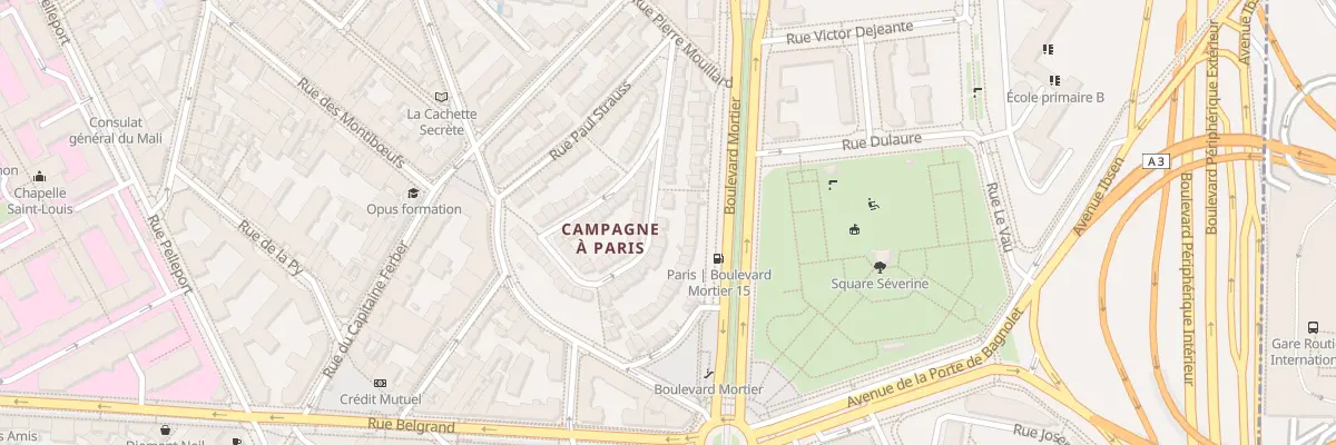 Plan du 42 Rue Irénée Blanc à Paris 20e Arrondissement