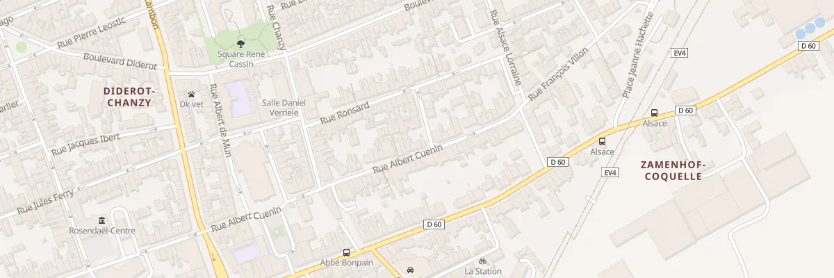 Plan du 53 Rue Albert Cuenin à Dunkerque