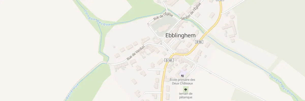 Plan du 57 Vc La Place à Ebblinghem