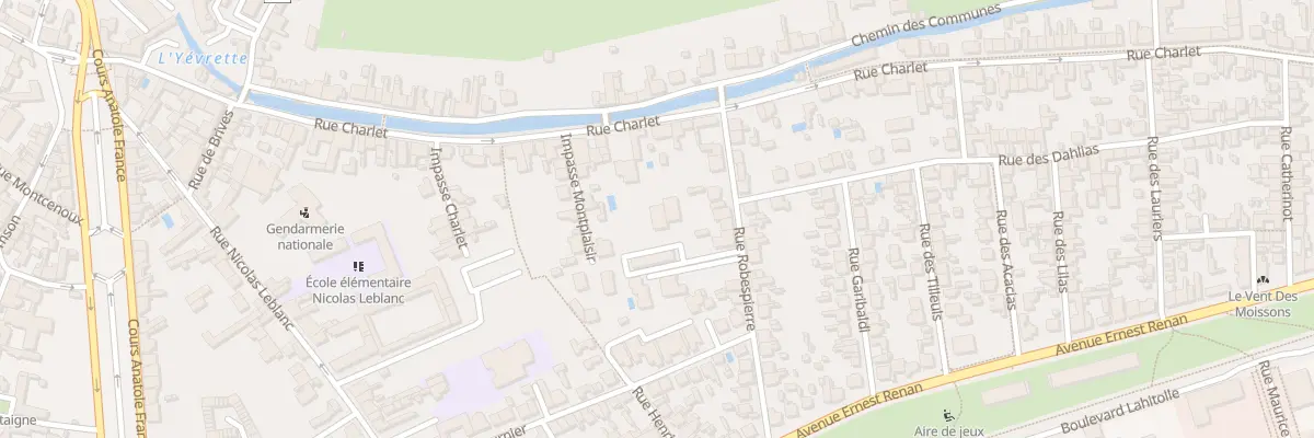 Plan du 70B Rue Charlet à Bourges