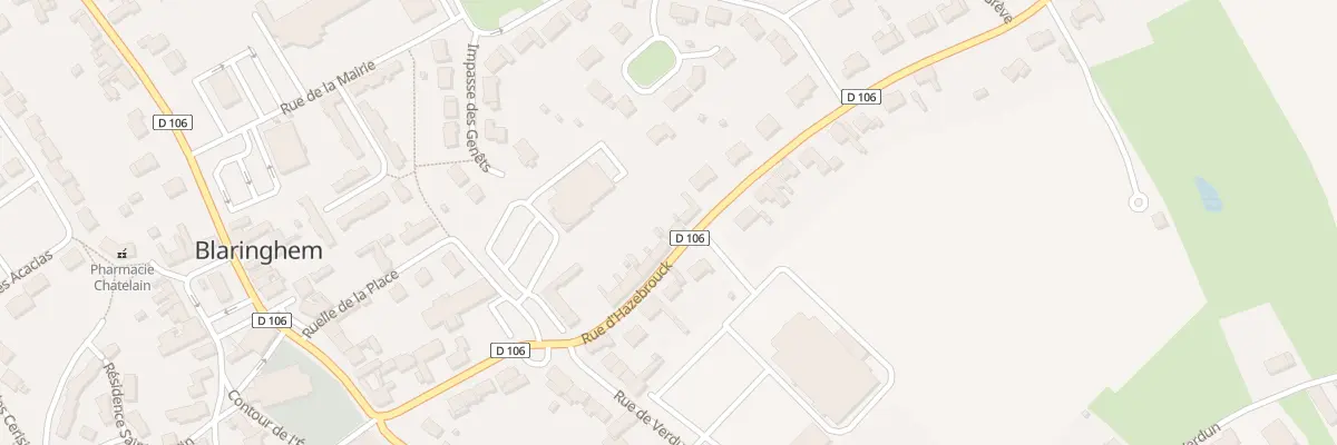 Plan du 109 Rue d’Hazebrouck à Blaringhem