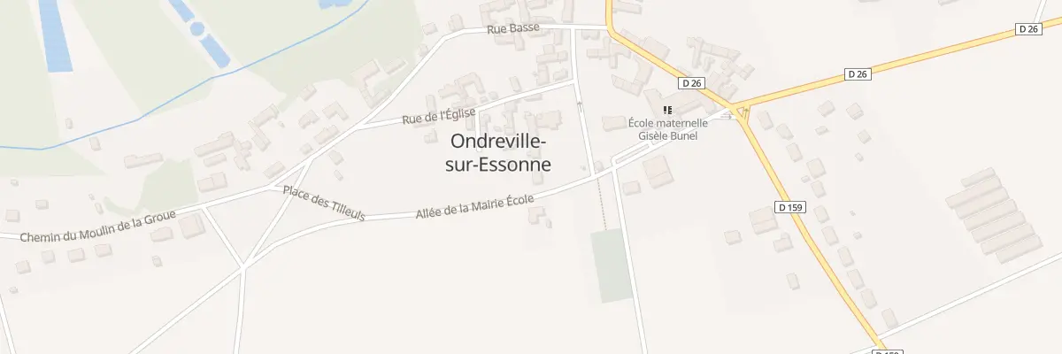 Plan du 5 All de la Mairie Ecole à Ondreville-sur-Essonne