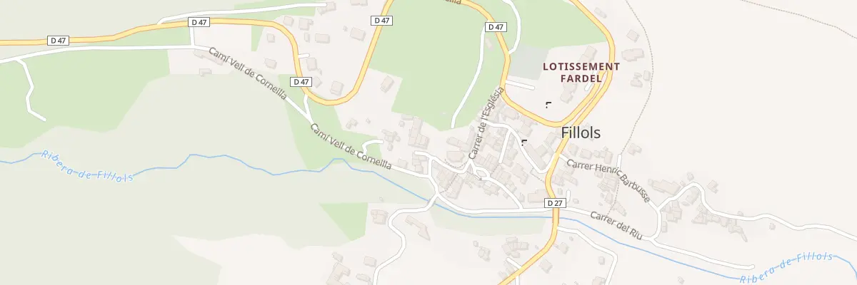 Plan du 72 Le Village à Fillols