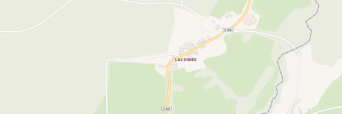 Plan du Hameau de Lacombe à Labastide-Esparbairenque