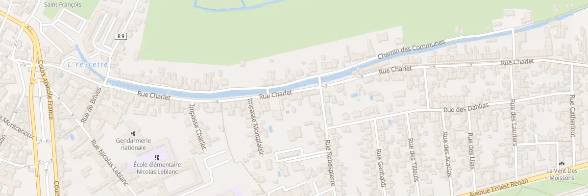 Plan du 72 Rue Charlet à Bourges
