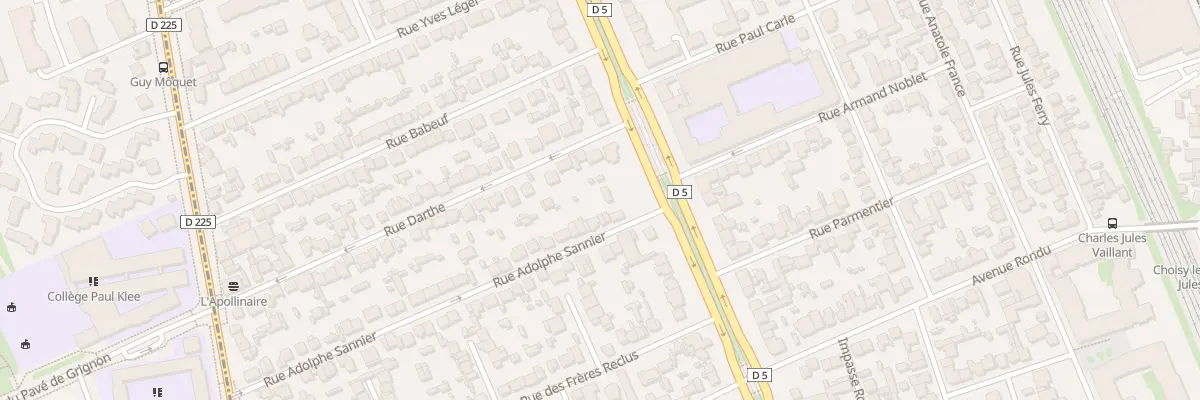 Plan du 8 Rue Adolphe Sannier à Choisy-le-Roi
