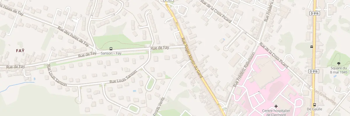 Plan du 3 Rue de Fay à Clermont