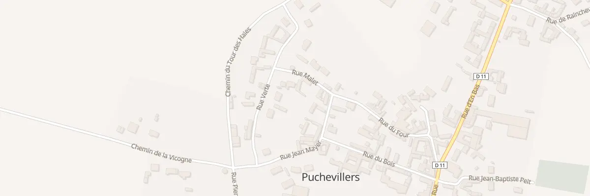 Plan du 6 Rue Malet à Puchevillers