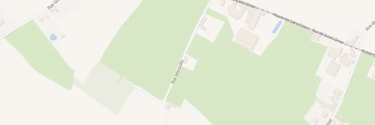 Plan du 884 Rue de la Mitrouille à Blaringhem