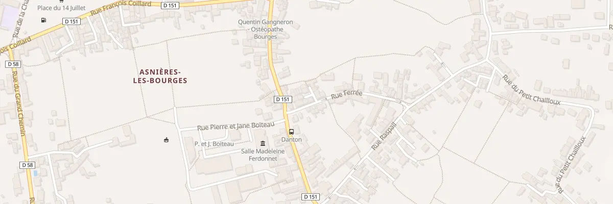 Plan du 3 Rue Ferrée à Bourges