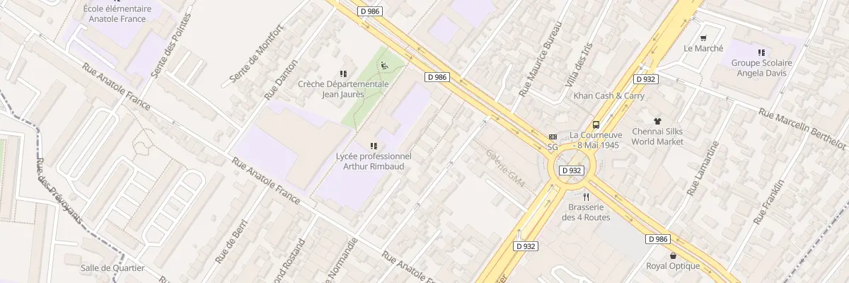 Plan du 118 Av Jean Jaurès à La Courneuve