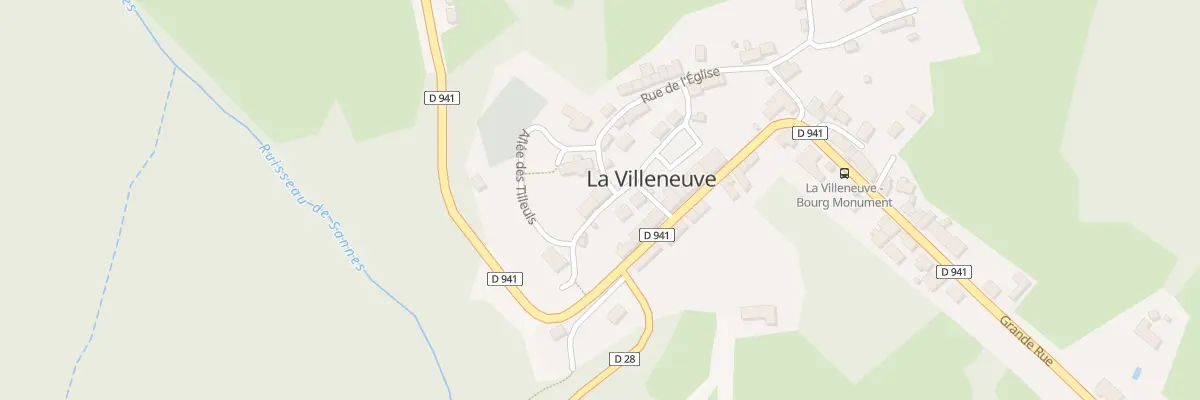 Plan du 6 Rue de la Mairie à La Villeneuve
