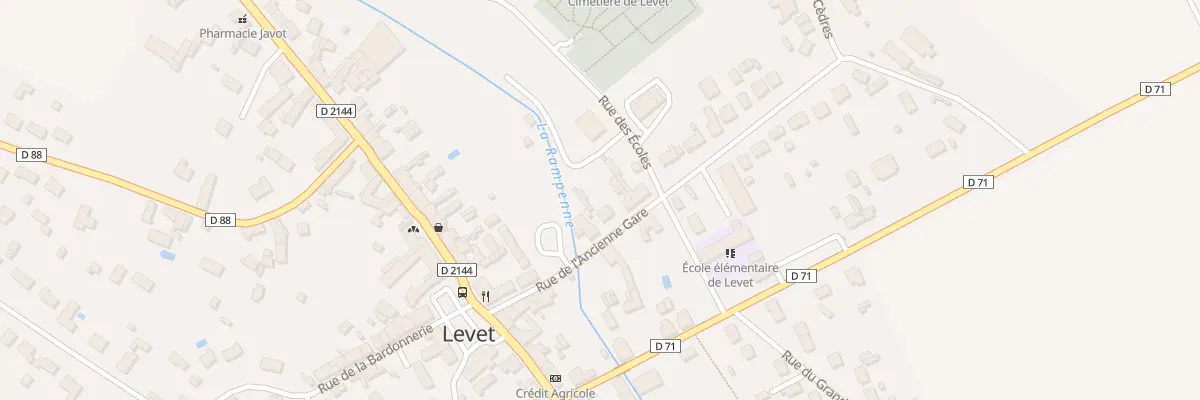Plan du 5 Rue de l’Ancienne Gare à Levet