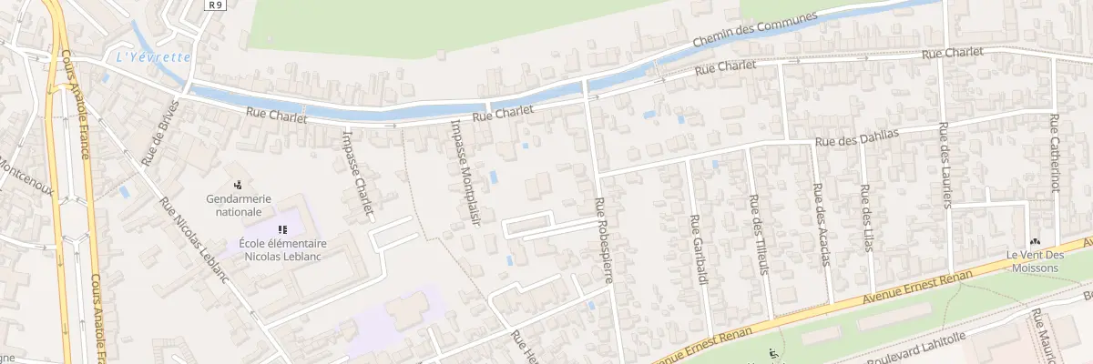 Plan du 70A Rue Charlet à Bourges