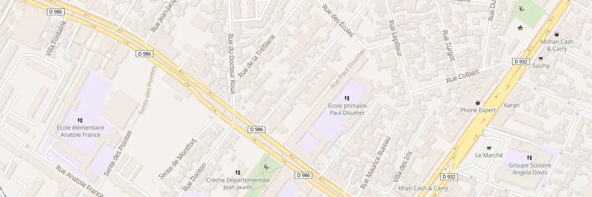 Plan du 12 Rue Guy Môquet à La Courneuve