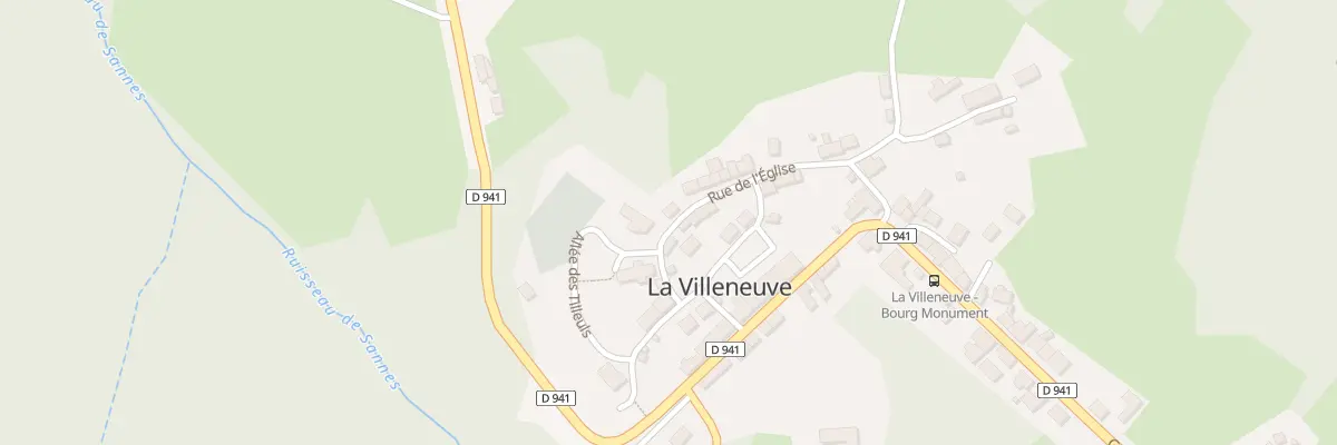 Plan du 5095 Le Bourg à La Villeneuve