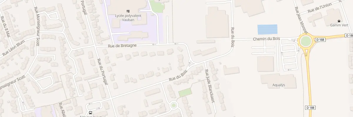 Plan du 18 Rue de Bretagne à Aire-sur-la-Lys