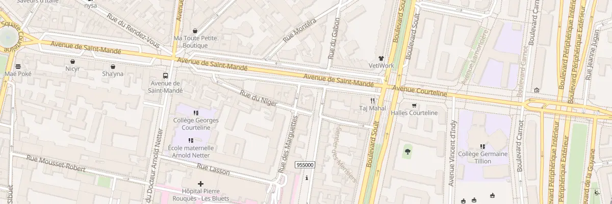 Plan du 102 Av de Saint-Mandé à Paris 12e Arrondissement