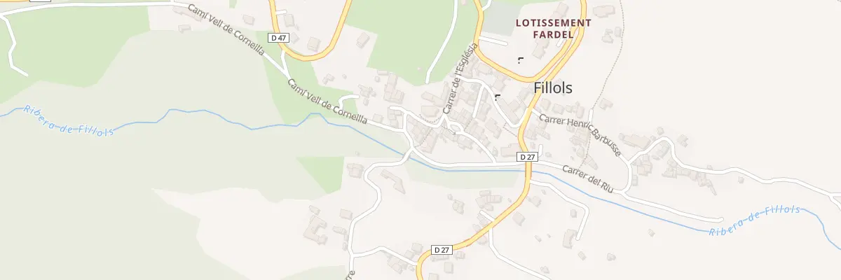 Plan du 83A Le Village à Fillols