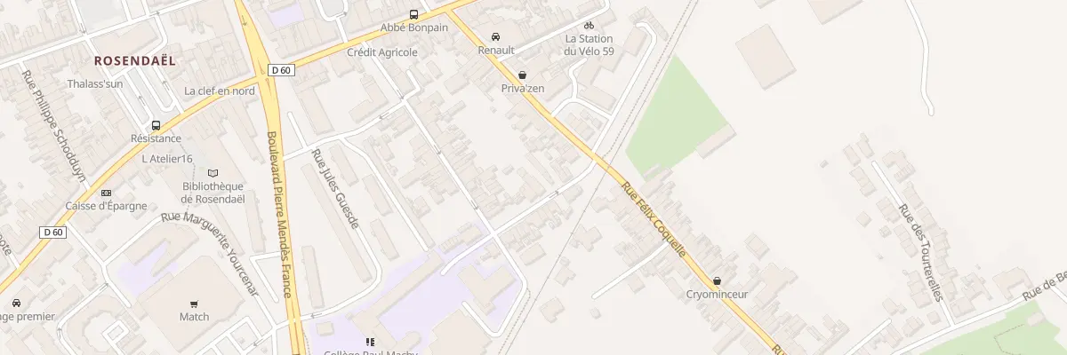 Plan du 75 Rue Jacobsoone à Dunkerque