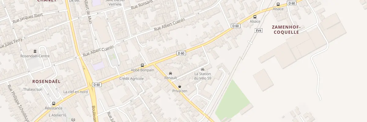 Plan du 74 Rue Paul Machy à Dunkerque