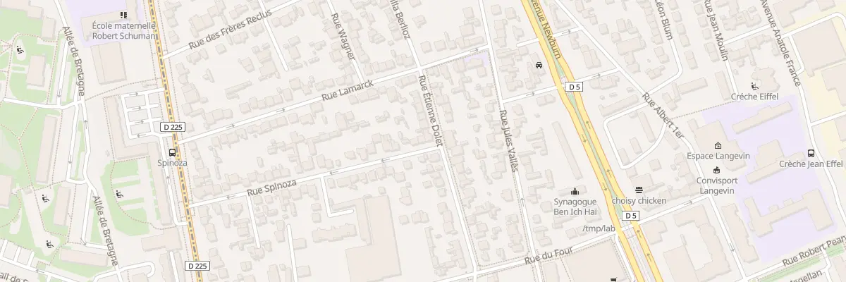 Plan du 4 Rue Spinoza à Choisy-le-Roi