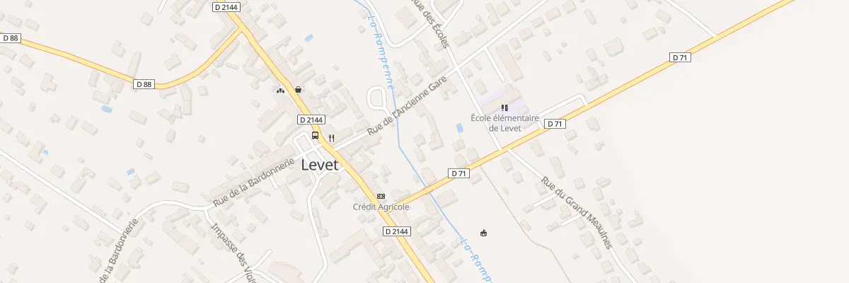Plan du 5 Rue Charles 7 à Levet